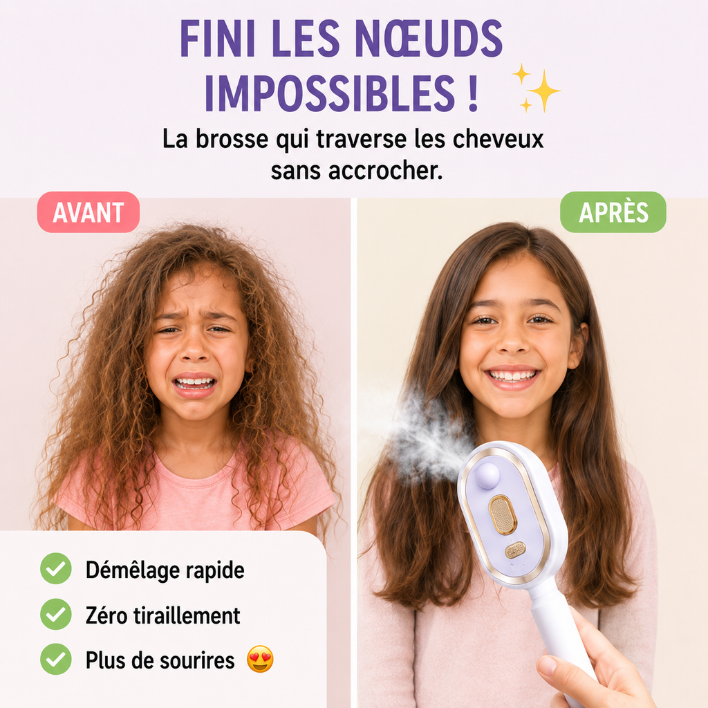 Brosse Démêlante à Vapeur