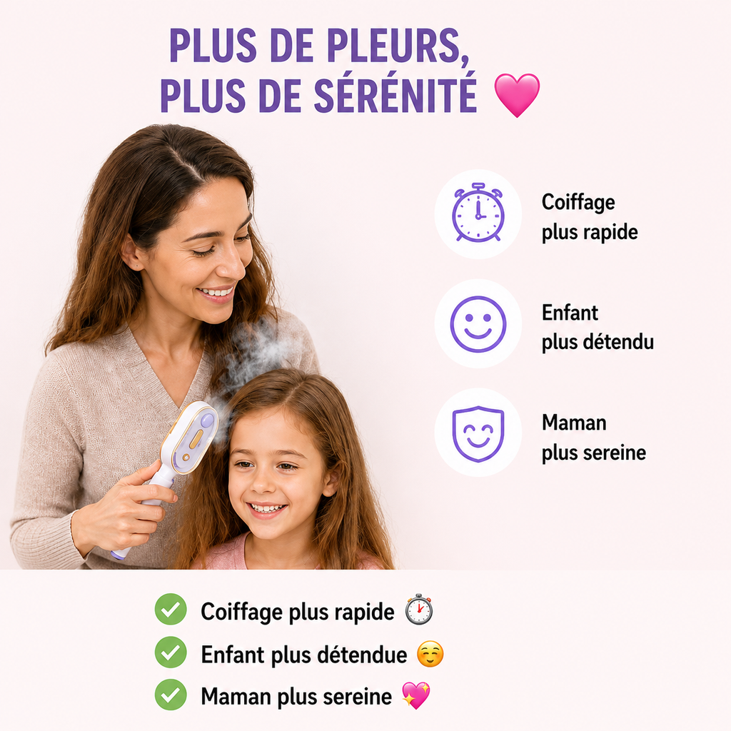 Brosse Démêlante à Vapeur