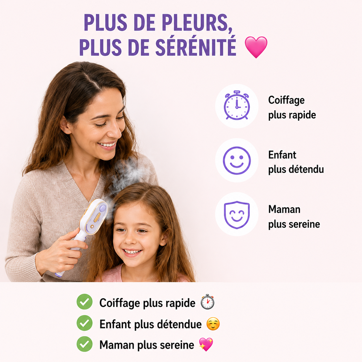 Brosse Démêlante à Vapeur